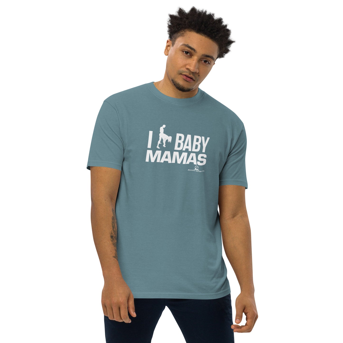"I ** Baby Mamas" Men’s premium heavyweight tee